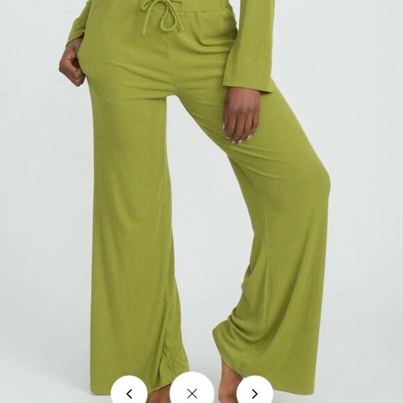 Riot Swim Rory Wide Leg Pant in Moss - Picture 2 of 2